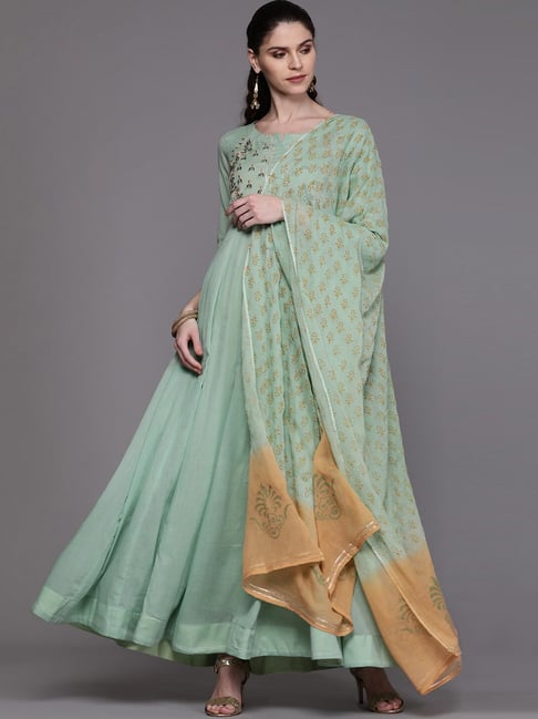 Aks maxi dress sea cheap green