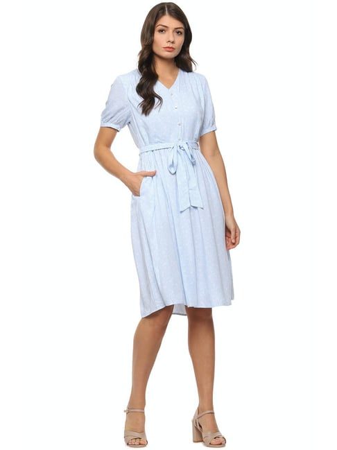 Van Heusen Blue Striped Dress Price in India
