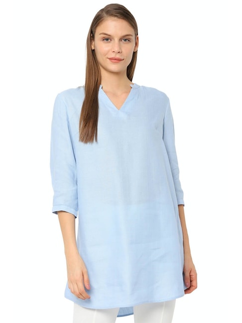 Solly by Allen Solly Blue Regular Fit Tunic
