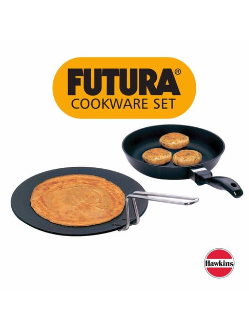 Buy Hawkins Futura Black Hard Anodised Flat Tava - Set of 1 at Best Price @  Tata CLiQ