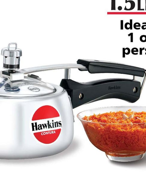 Contura Pressure Hawkins Contura Litre Stainless Steel Hawkins Contura  Silver Aluminium Pressure Cooker, L