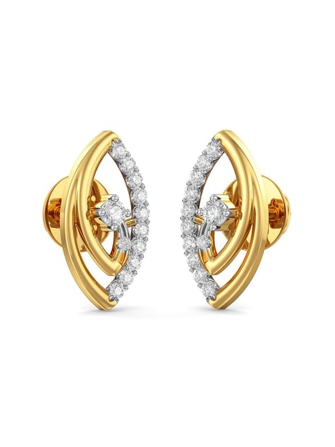Buy Joyalukkas 18k Gold & Diamond Earrings for Women Online At Best ...