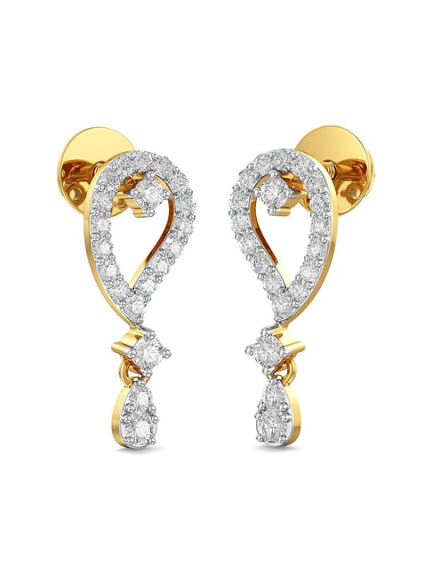 Buy Joyalukkas 18k Gold & Diamond Earrings for Women Online At Best ...