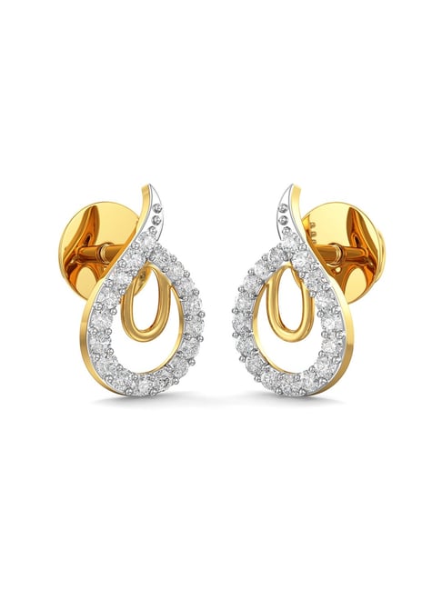 Buy Flavia Floral Diamond Earrings 18 KT white gold (4.04 gm). | Online By  Giriraj Jewellers