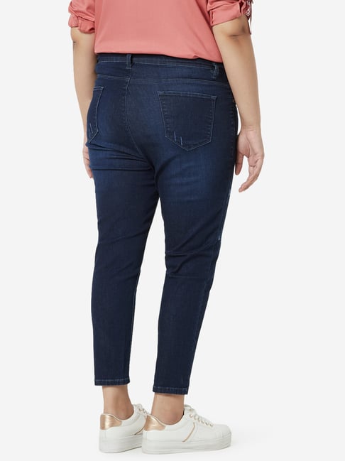 Buy Gia by Westside Blue Slim-Fit Jeans for Online @ Tata CLiQ