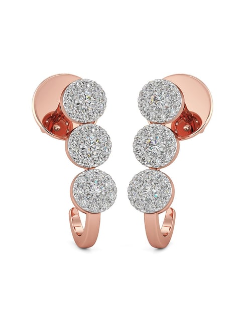 Showroom of Étourdissante designer diamond earrings in 18k rose gold 9top87  | Jewelxy - 161802