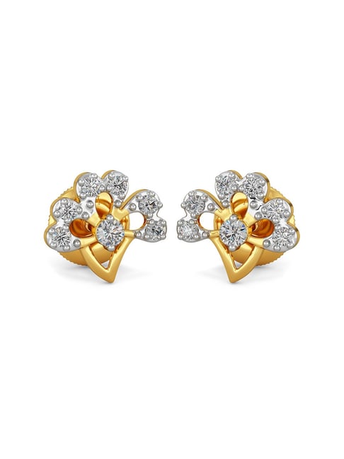 Joyalukkas Impress Collection 22k Yellow Gold Stud Earrin  httpswwwamazonindpB016HU1DSYref  Stud earrings Yellow gold  earrings studs Womens earrings