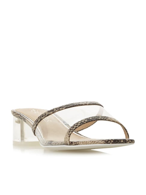 Head Over Heels by Dune London Women's Mui Beige Casual Sandals