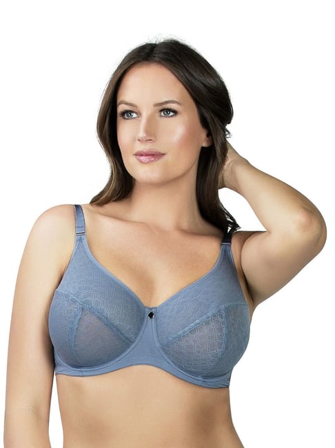 PARFAIT Blue Under Wired Non Padded Minimizer Bra Price in India