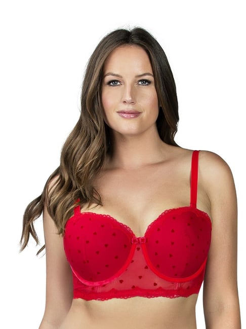 Buy PARFAIT Racing Red Under Wired Padded Multiway Bra for Women Online @ Tata  CLiQ
