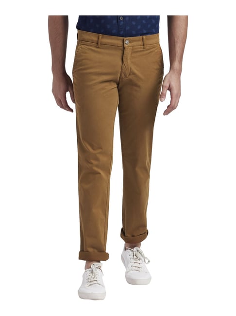 mens brown twill pants