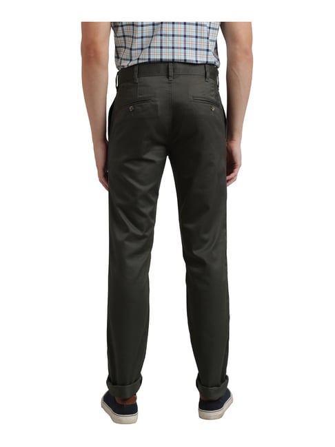 Buy Parx Parx Men Medium Khaki Solid Super Slim Fit Work Trouser | Parx  Trouser online | Khaki