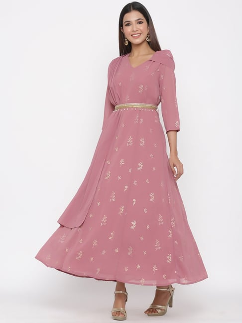 pink ethnic wear