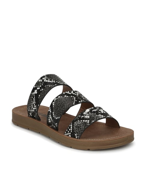 Truffle Girl by Truffle Collection Black Casual Sandals