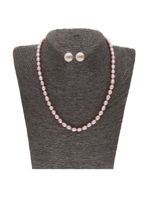 Pink Pearl Silver necklace - La Vie en Rose| Elsa Lee Paris
