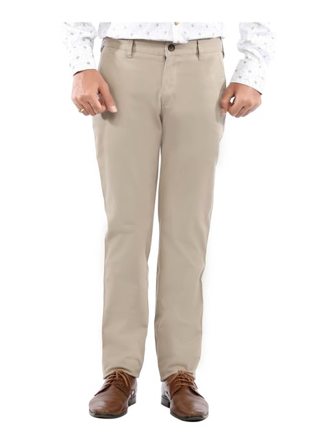 Buy Burnt Umber Brown Regular Fit Trousers for Men Online  Tata CLiQ