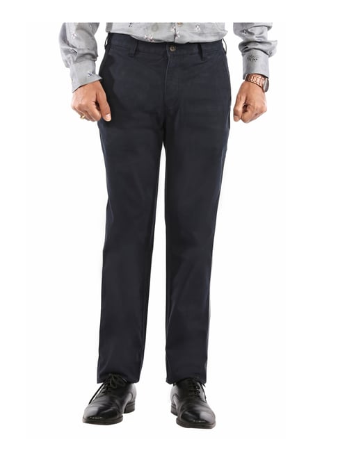 Mancrew Mens Slim Fit Formal Pant  Formal trousers Pack of 3 Black  Blue White