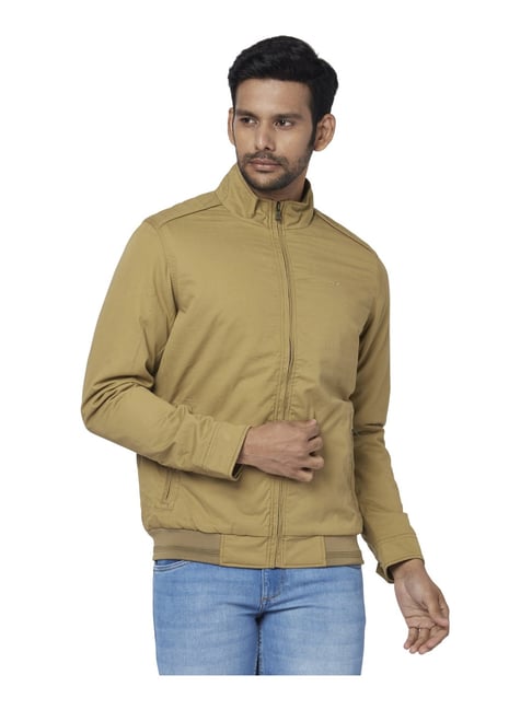 Buy Park Avenue Beige Cotton Regular Fit Jackets for Mens Online Tata CLiQ