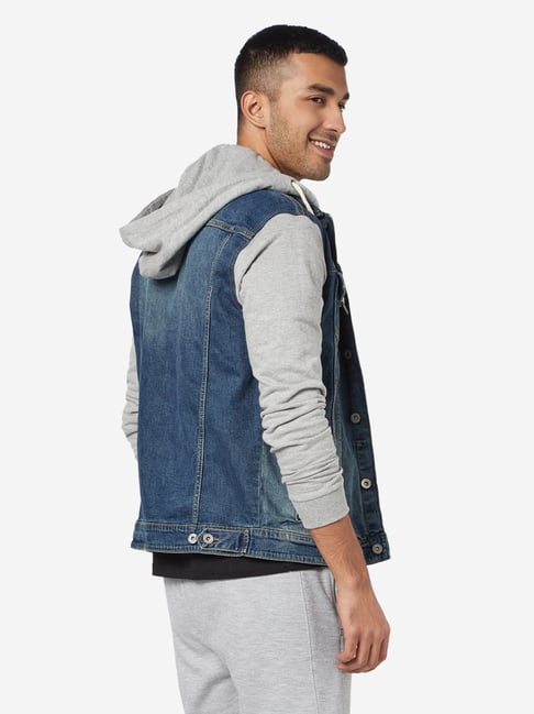 VICTORIOUS Distressed Denim Jean Vest Jacket DK101 - Classic Black - Small  - A3G at Amazon Men's Clothing store