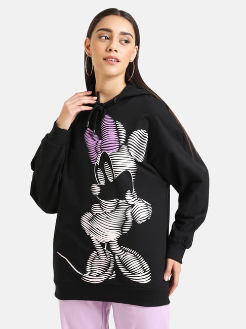 Kazo Black Printed Sweatshirt - Disney Collection