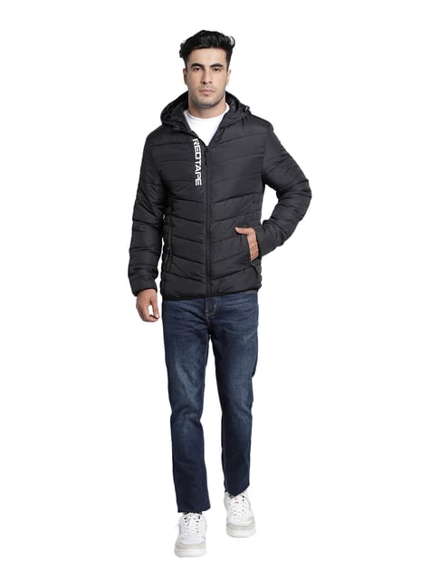 red tape black jacket