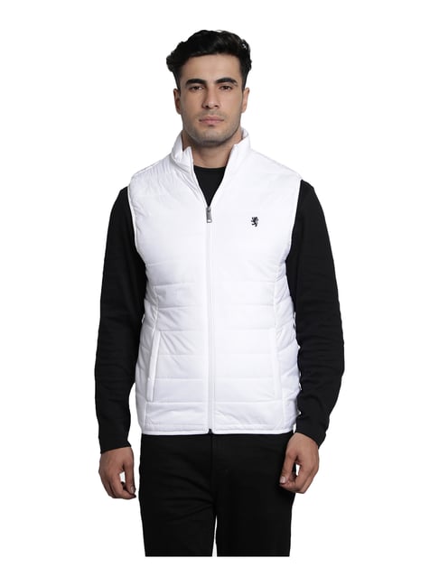 Wholesale Men White Sleeveless Faux Fur Jacket – Tradyl