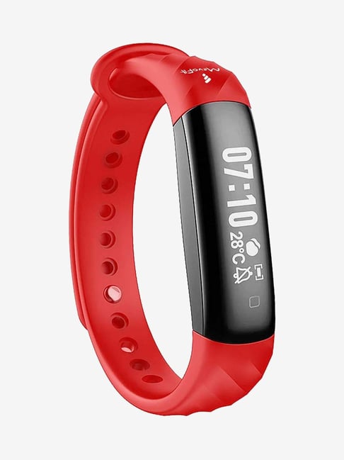 MevoFit Slim HR Smart Fitness Band (Red)