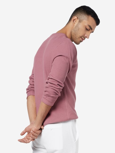 Westside Dusty Pink Knitted Slim-Fit 