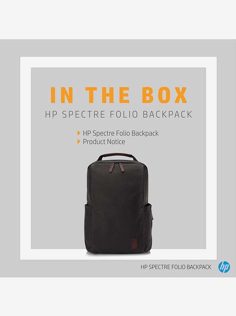 HP Specter Folio 8GF06AA Inches Laptop Backpack (Black)