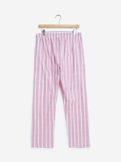 Buy Wunderlove by Westside Light Pink Striped Pyjamas Online at Best Prices | Tata CLiQ