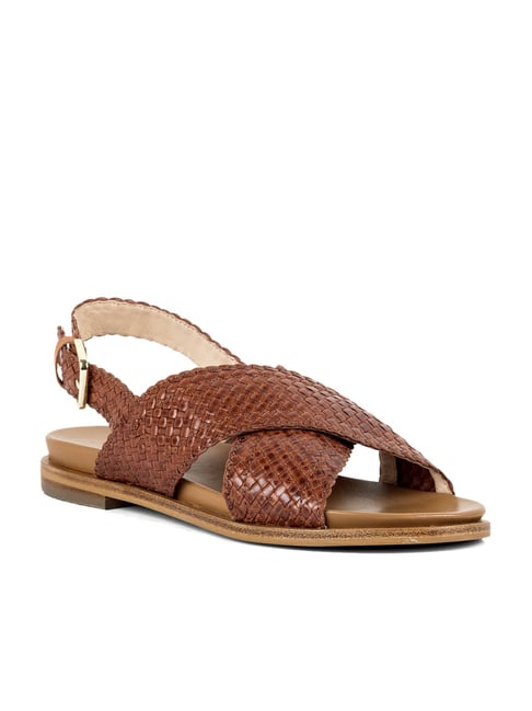 Vanilla Moon Sky Brown Back Strap Sandals