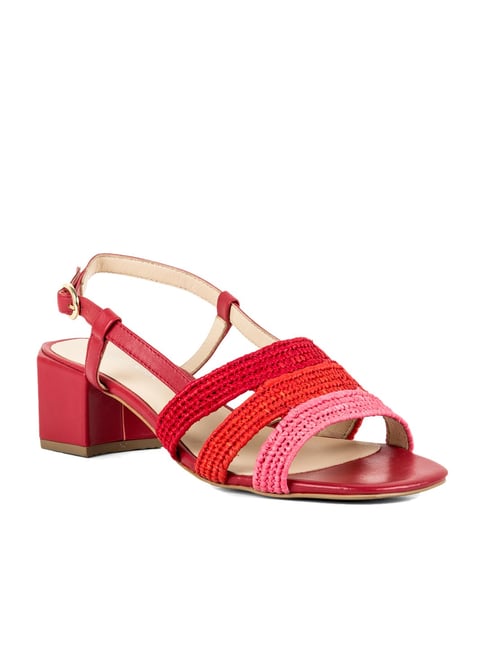 Vanilla Moon Victor Red Back Strap Sandals