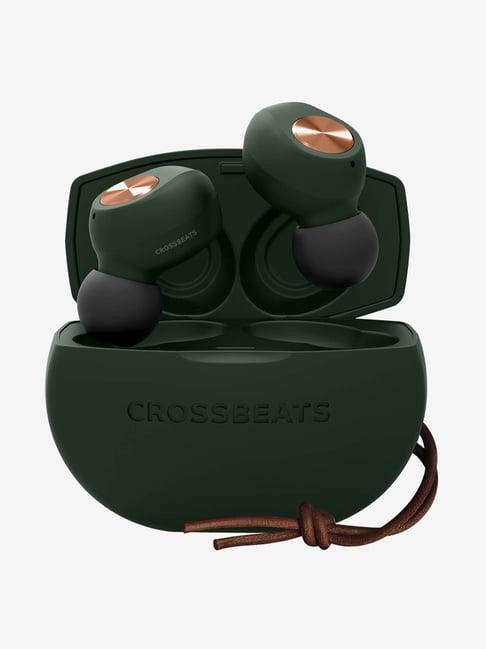 Crossbeats Pebble 2020 True Wireless Bluetooth Earbuds with Charging Case Green