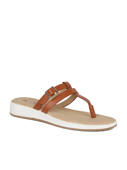 Buy Bata Tan T-Strap Sandals for Women at Best Price Tata CLiQ