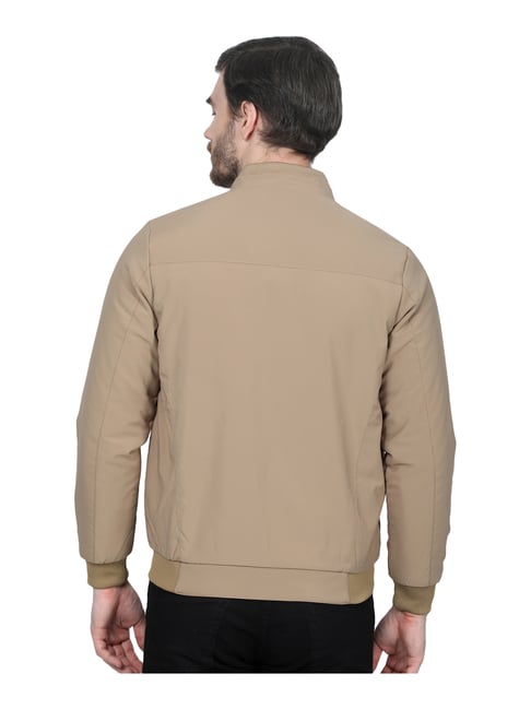 Buy MONTE CARLO Brown Solid Cotton Regular Fit Men's Casual Jacket |  Shoppers Stop