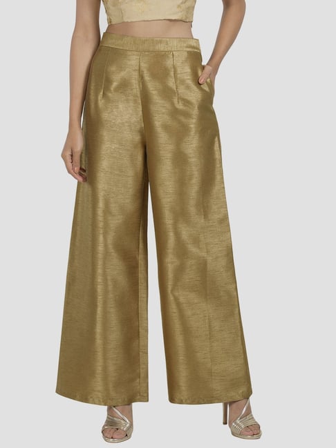 Buy Indian Dobby Short Length A-Line Single Pocket Kurta & Pants - Yellow  (Set of 2) online