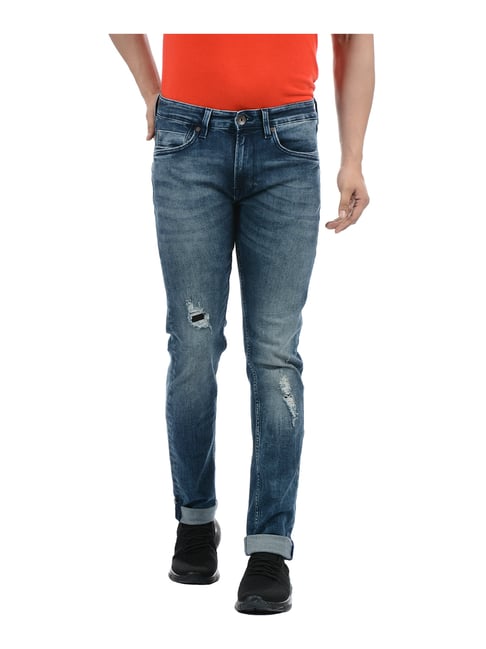 Pepe Jeans Blue Slim Fit Low Rise Jeans