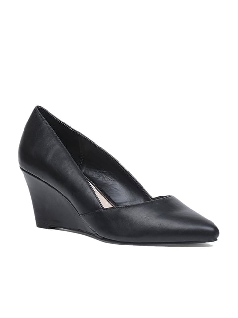 Black wedge dress shoes new arrivals