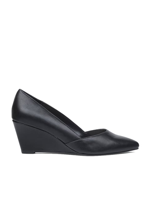 Black 2025 wedge shoes