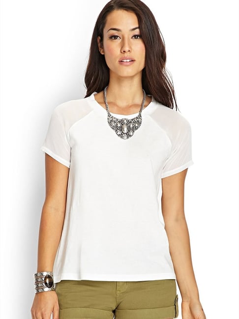 forever 21 white tee