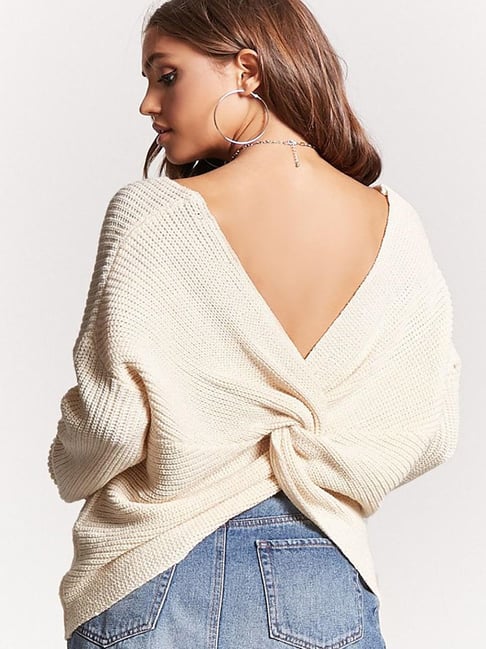 Twist back clearance sweater forever 21