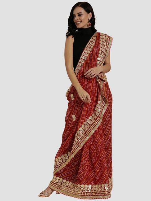 Gaji Silk Bandhani Saree | Gajji Silk Saree Online | Munga Silk Saree