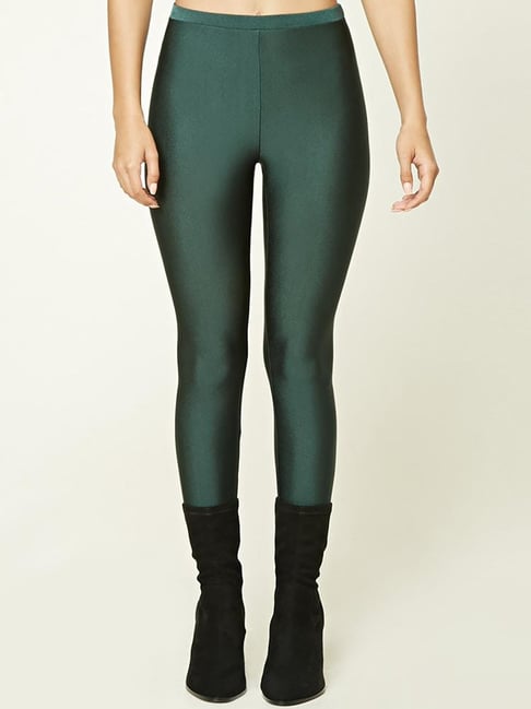 Buy Forever 21 Green Regular Fit Leggings for Women's Online @ Tata CLiQ
