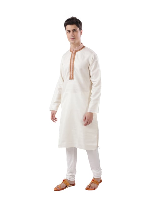 Ethnix By Raymond White Regular Fit Kurta