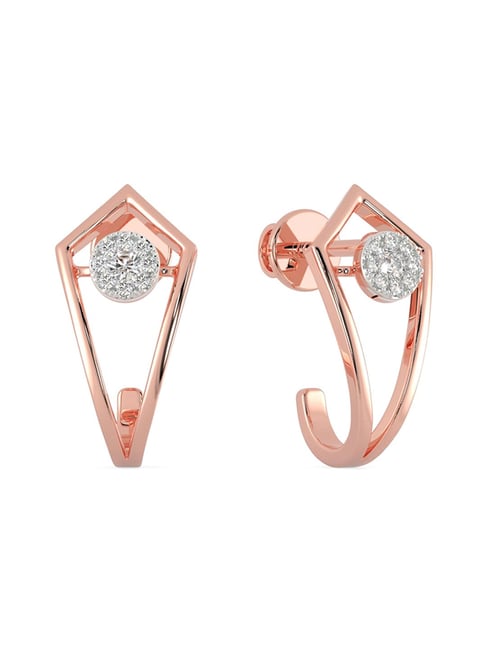 Buy Mine Diamond 18 KT Rose Gold Studs Earring for Kids Online