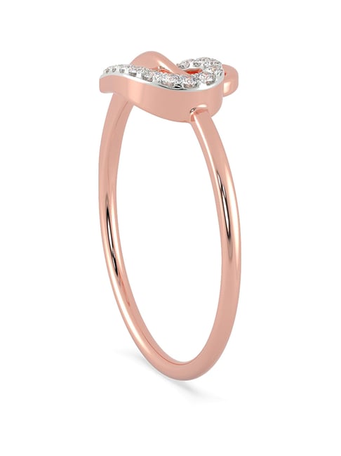 Buy Malabar Gold and Diamonds 18k Rose Gold Diamond Ring Online