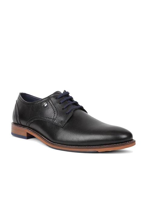 Hush Puppies by Bata Men's Black Derby Shoes