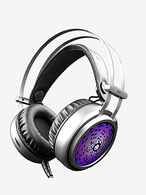 Zebronics 8 BIT Wired Gaming Headphone with Mic (Silver)