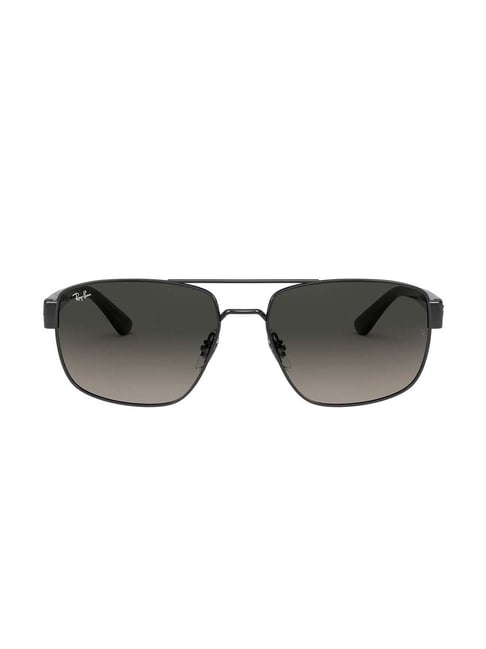 RAY-BAN Men Gradient Grey Lens Irregular Sunglasses 0RB3663004/7160