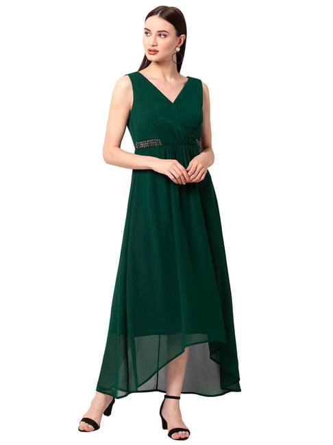 Buy FabAlley Green Maxi Dress for Women Online Tata CLiQ